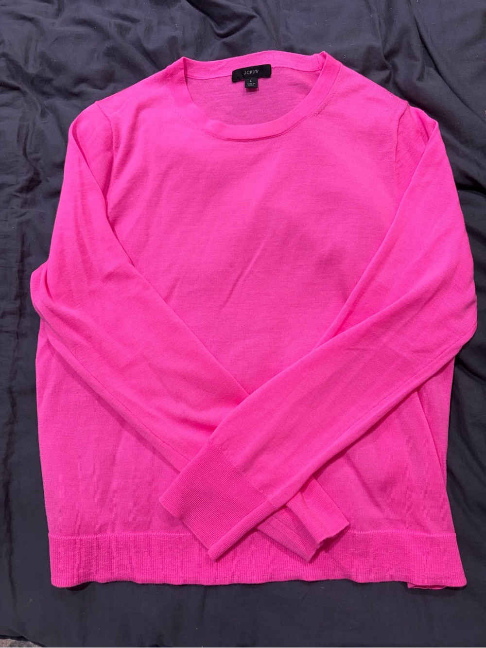 J. Crew Women's Crewneck Sweater --Margot Hot Pink